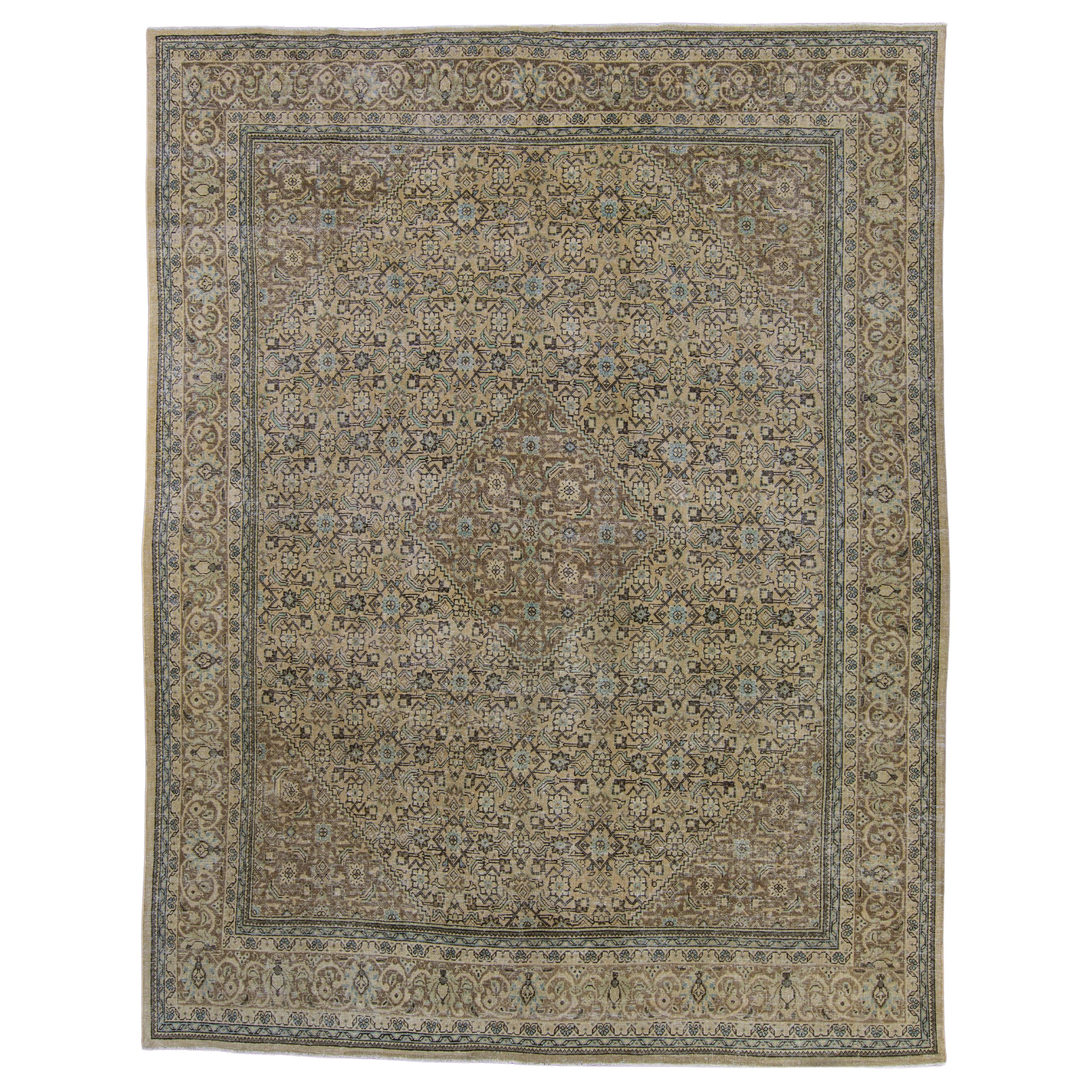 Tapis turc vintage d'Anatolie 10'3" x 13'3" en vente