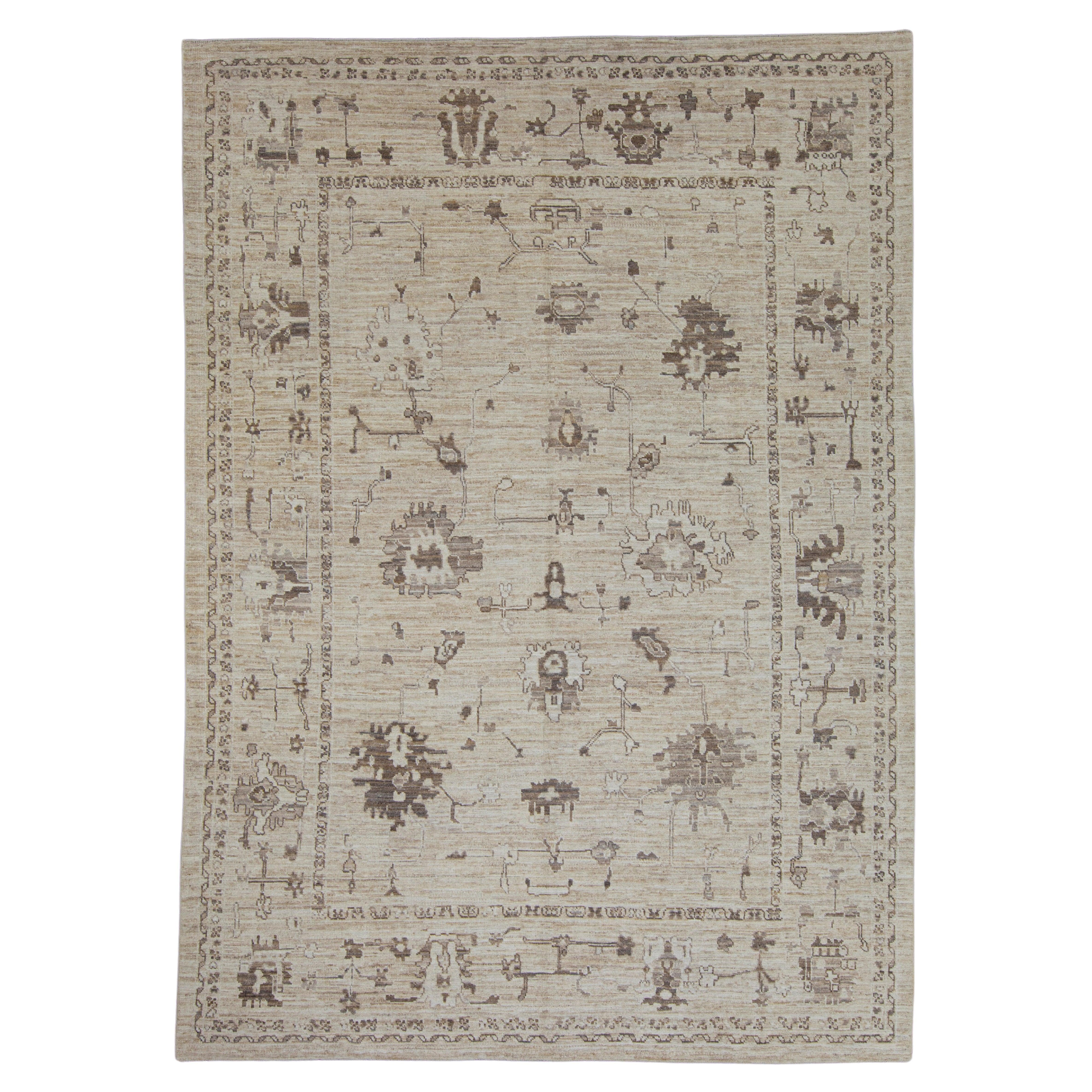 Alfombra turca Oushak 9'1" x 12'7