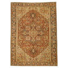 Oriental Hand Knotted Antique Serapi Rug 10'1" x 13'10"