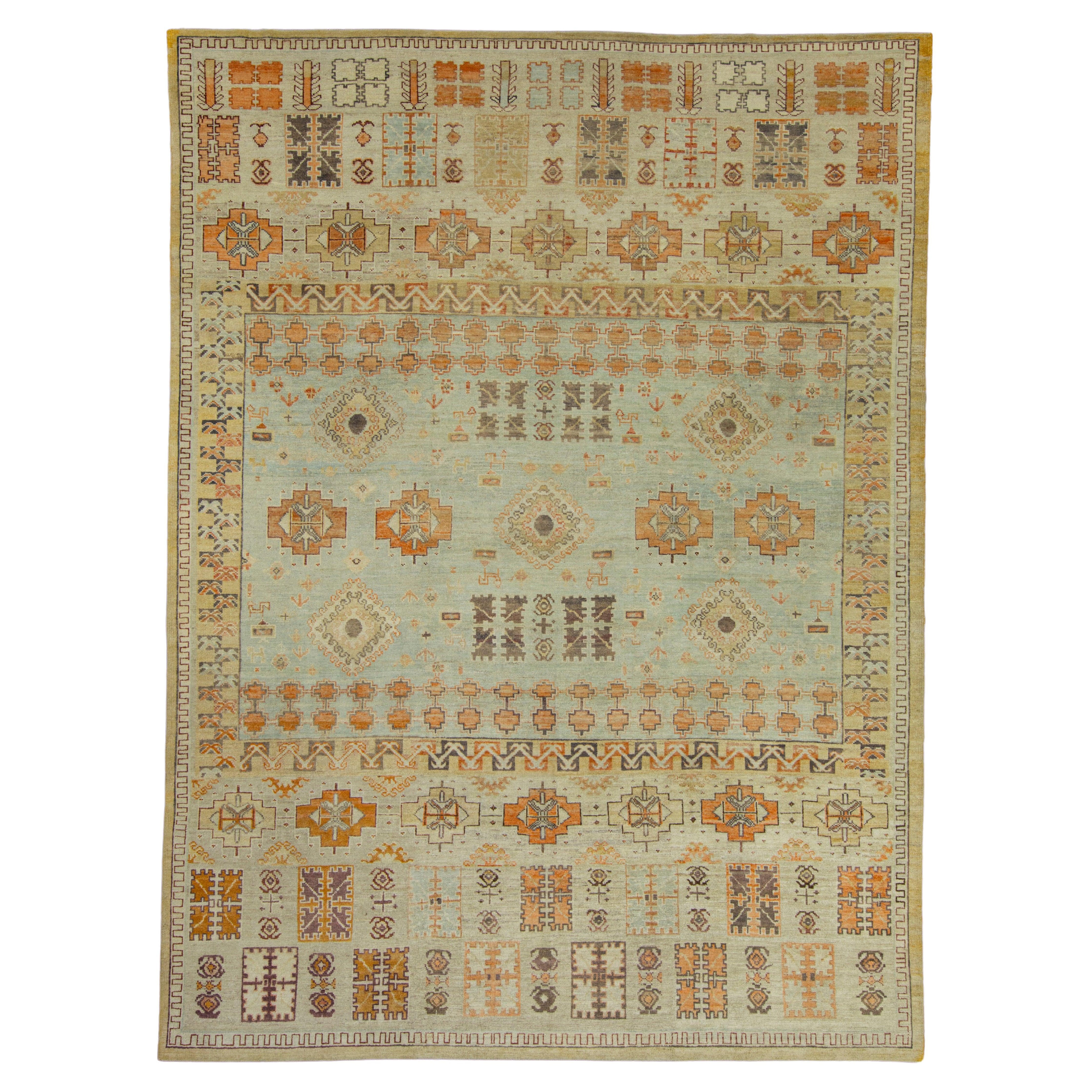 Turkish Oushak Rug 10'5" x 14'1"