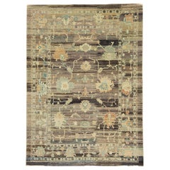 Tapis Oushak en laine ancienne de Turquie 8'9" x 12'1"