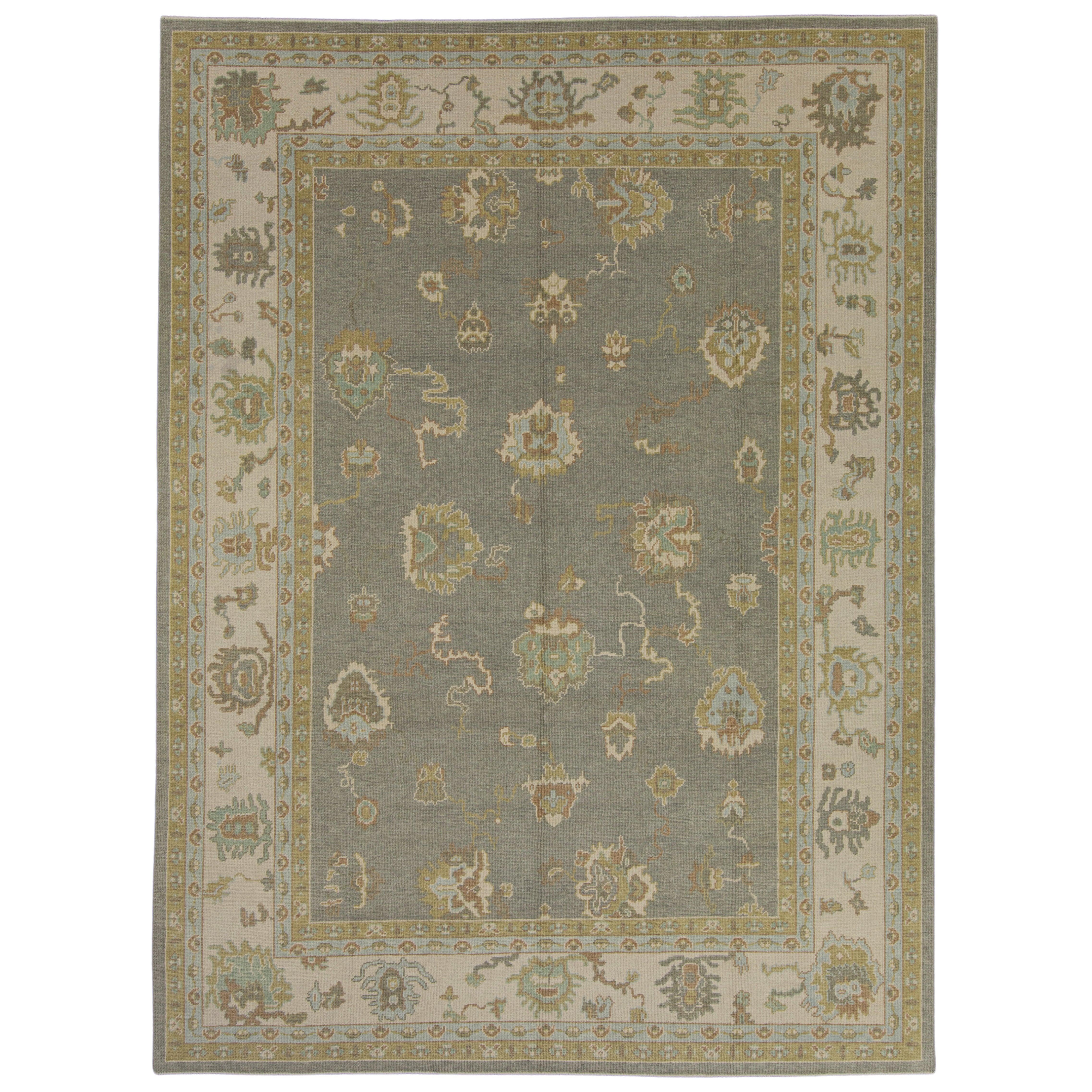 Turkish Oushak Rug 9' x 12'2"