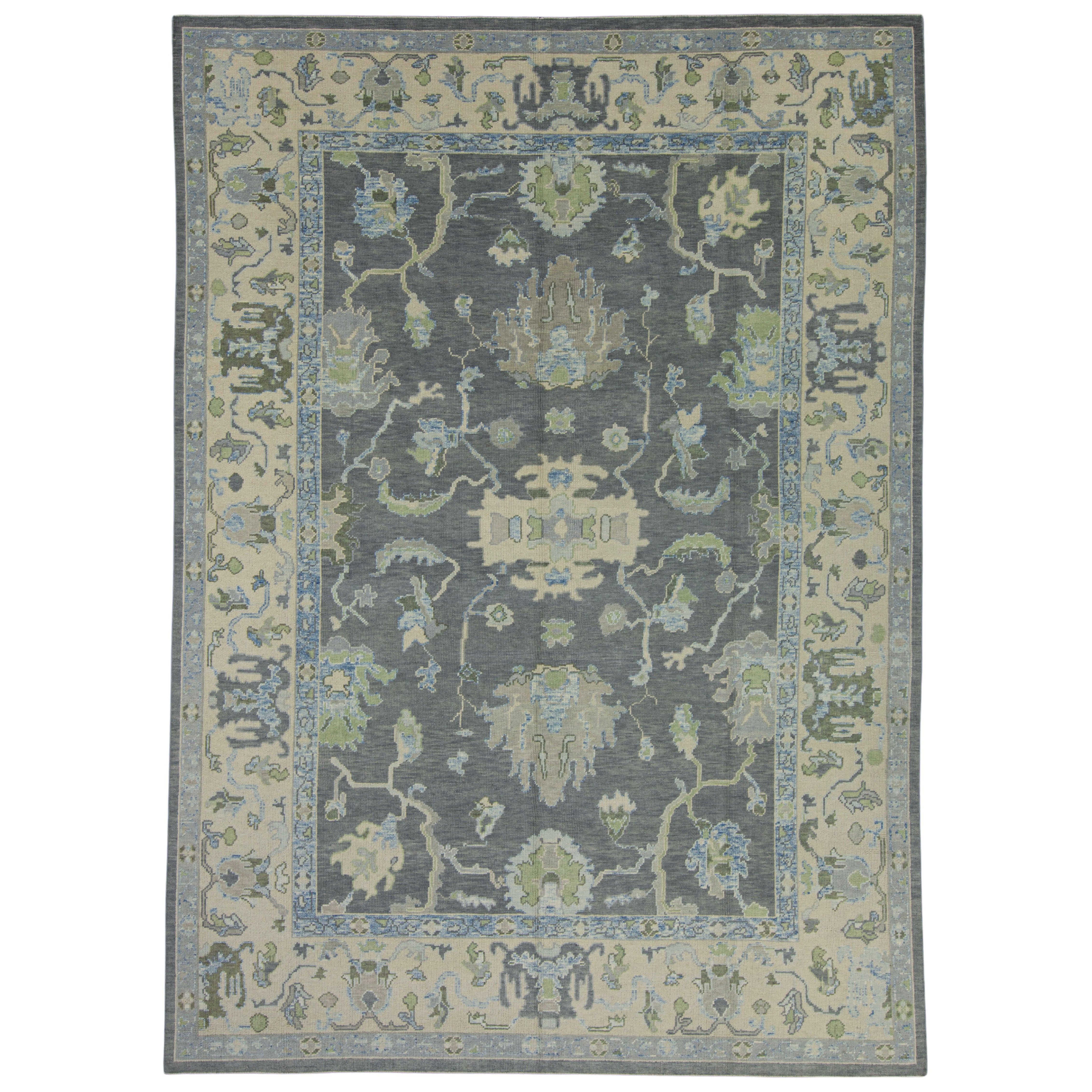 Turkish Oushak Rug 9' x 12'7"
