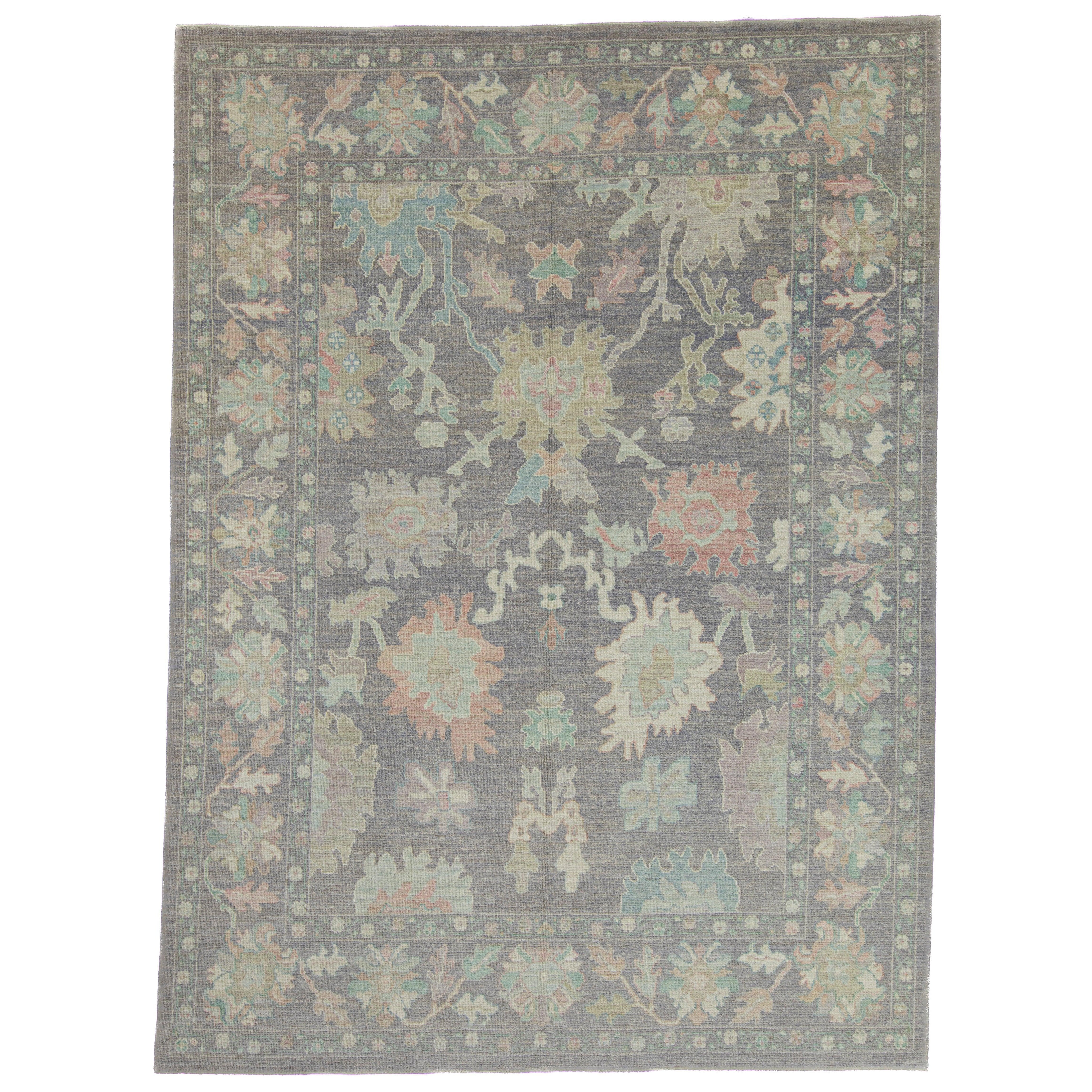 Turkish Oushak Rug 9' x 12'3"
