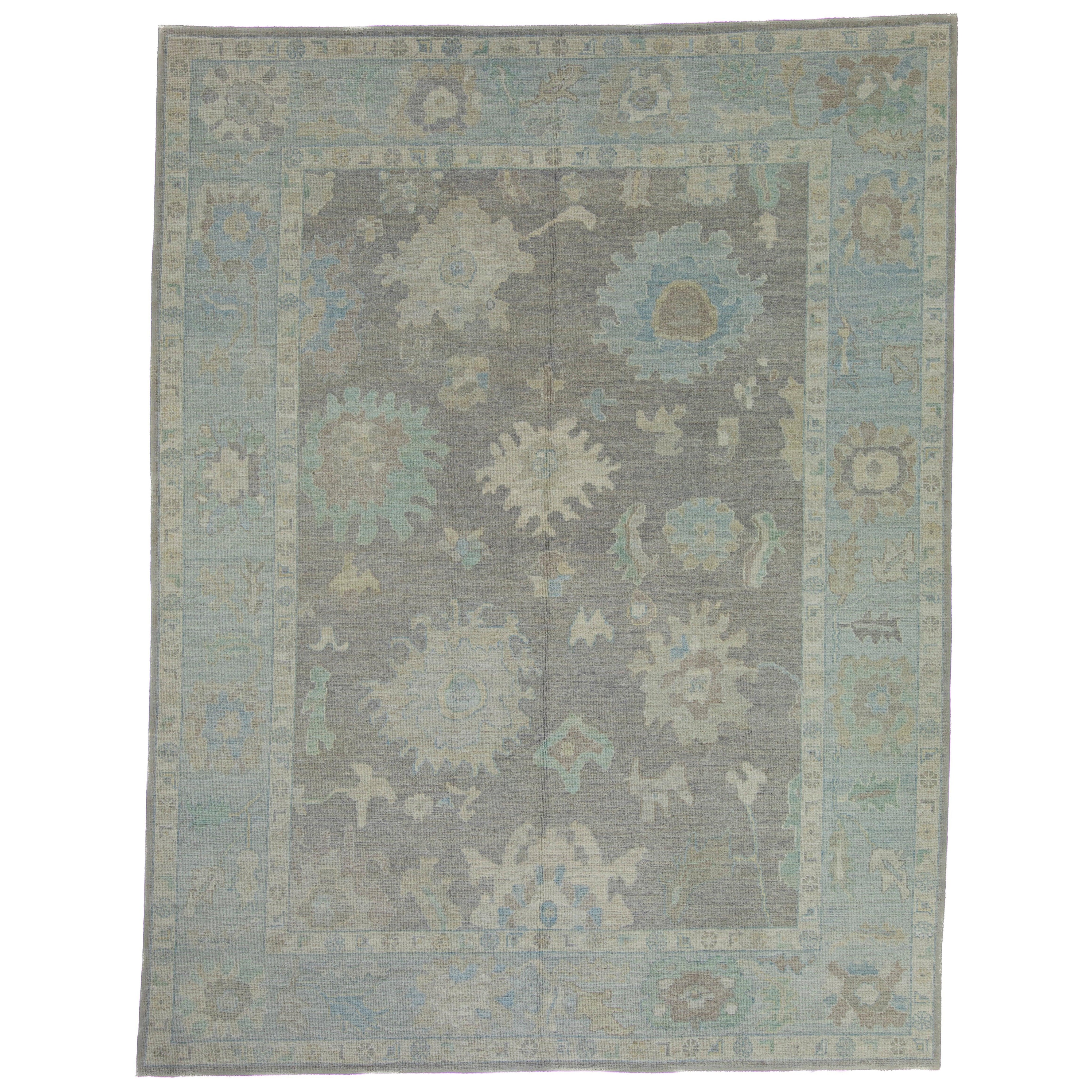 Turkish Oushak Rug 9'6" x 12'4"