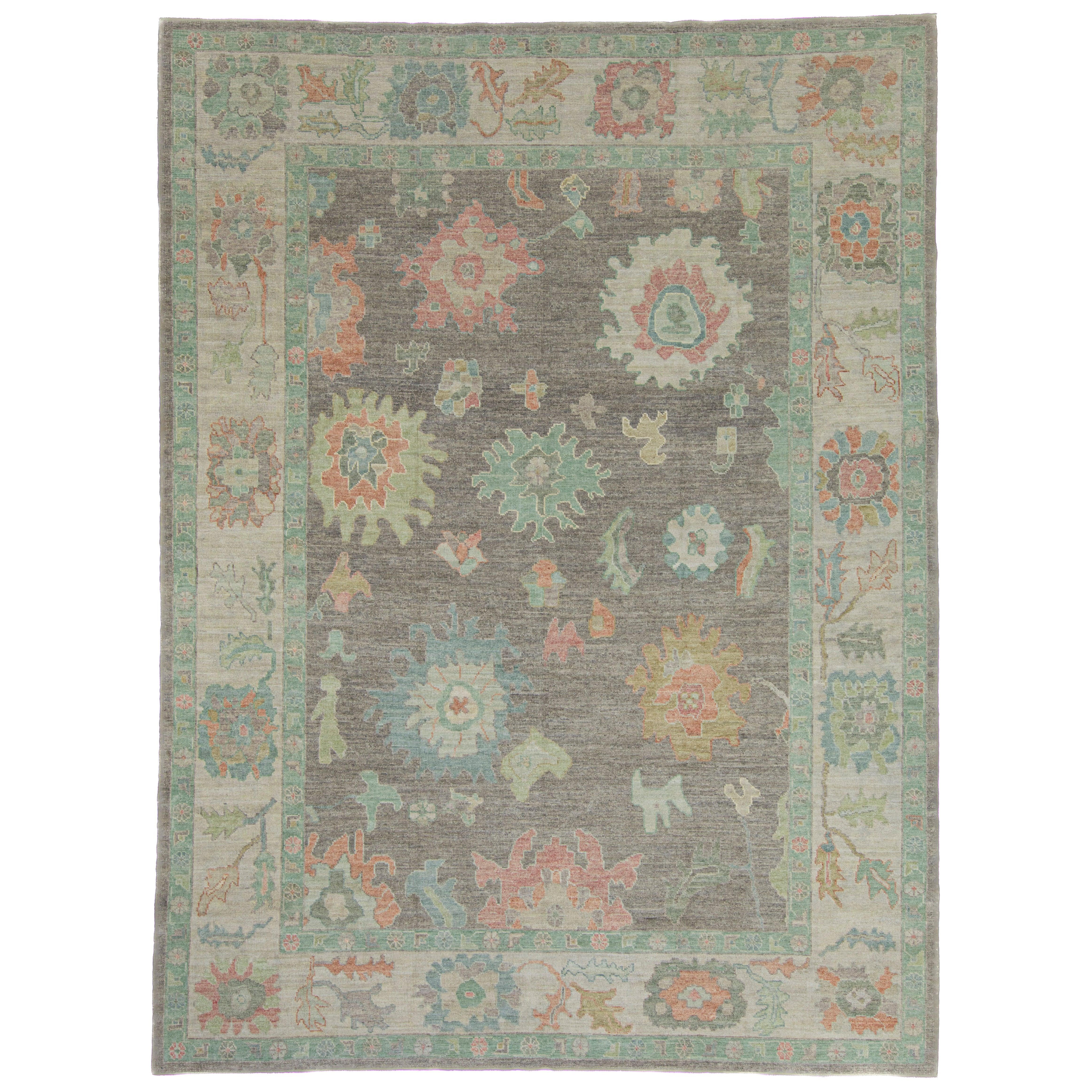 Turkish Oushak Rug 9'2" x 12'4"