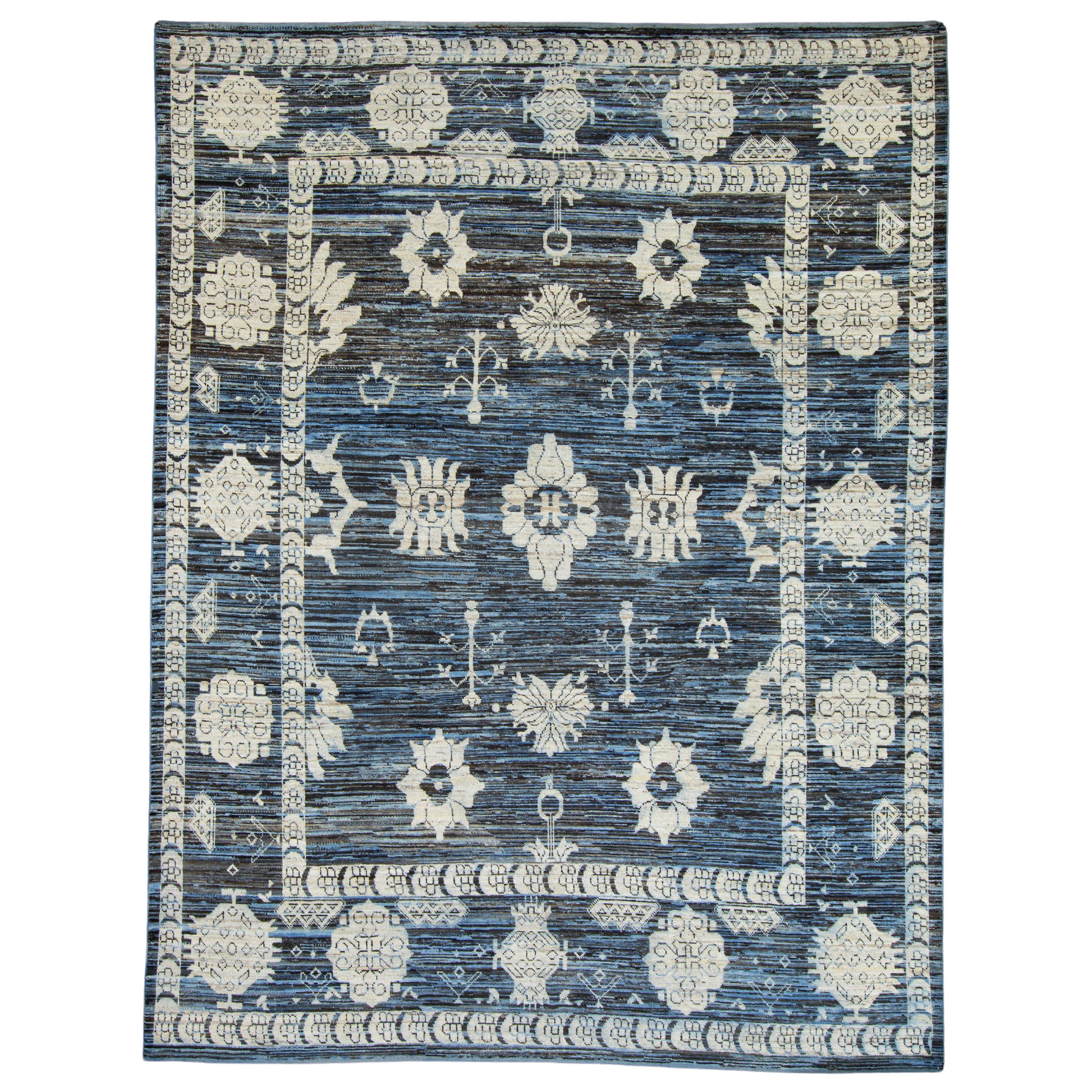 Oriental Hand Knotted Oushak Rug 9'5" x 12'4"