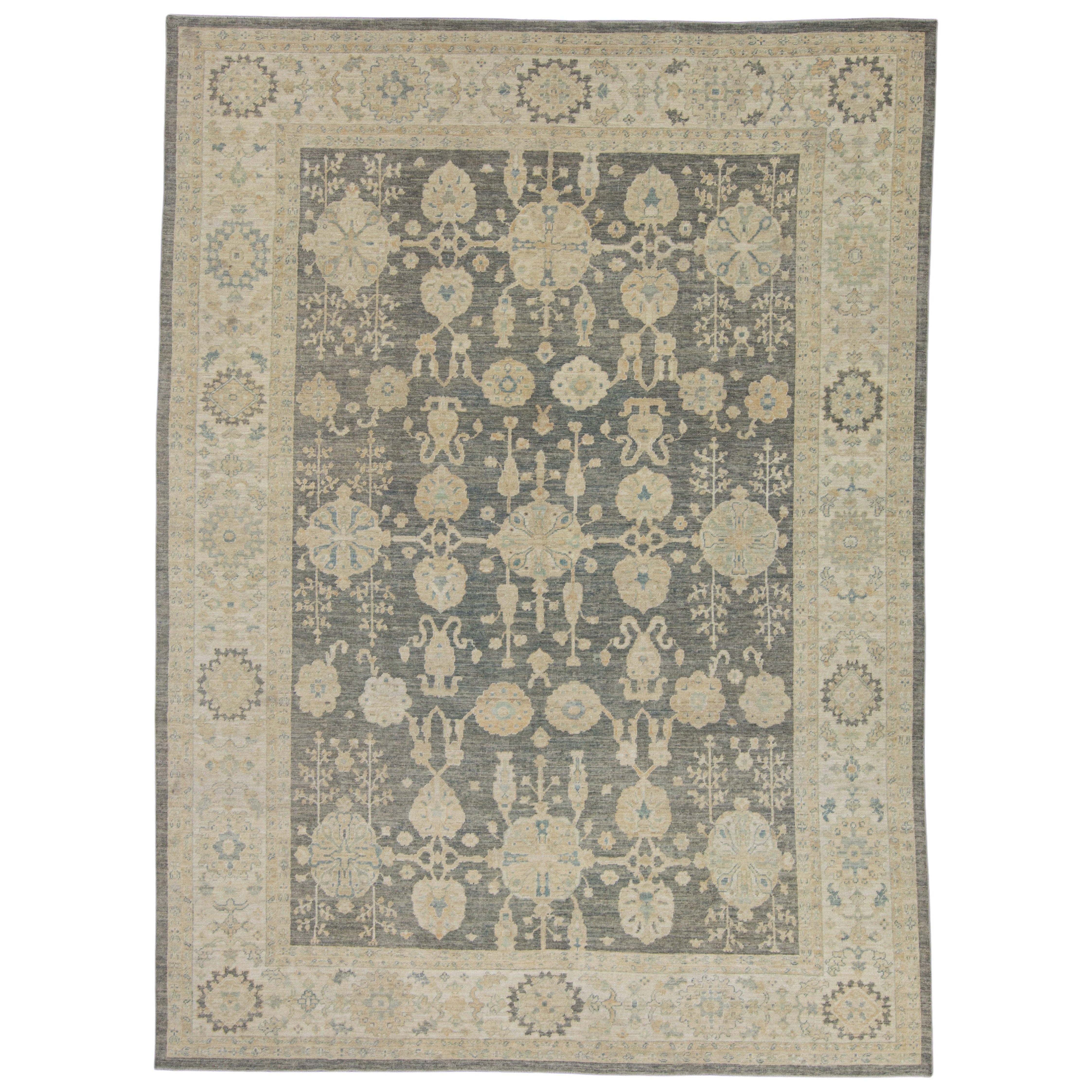 Turkish Oushak Rug 8'10" x 12'