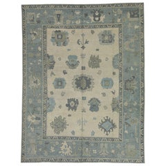 Turkish Oushak Rug 9' x 11'7"