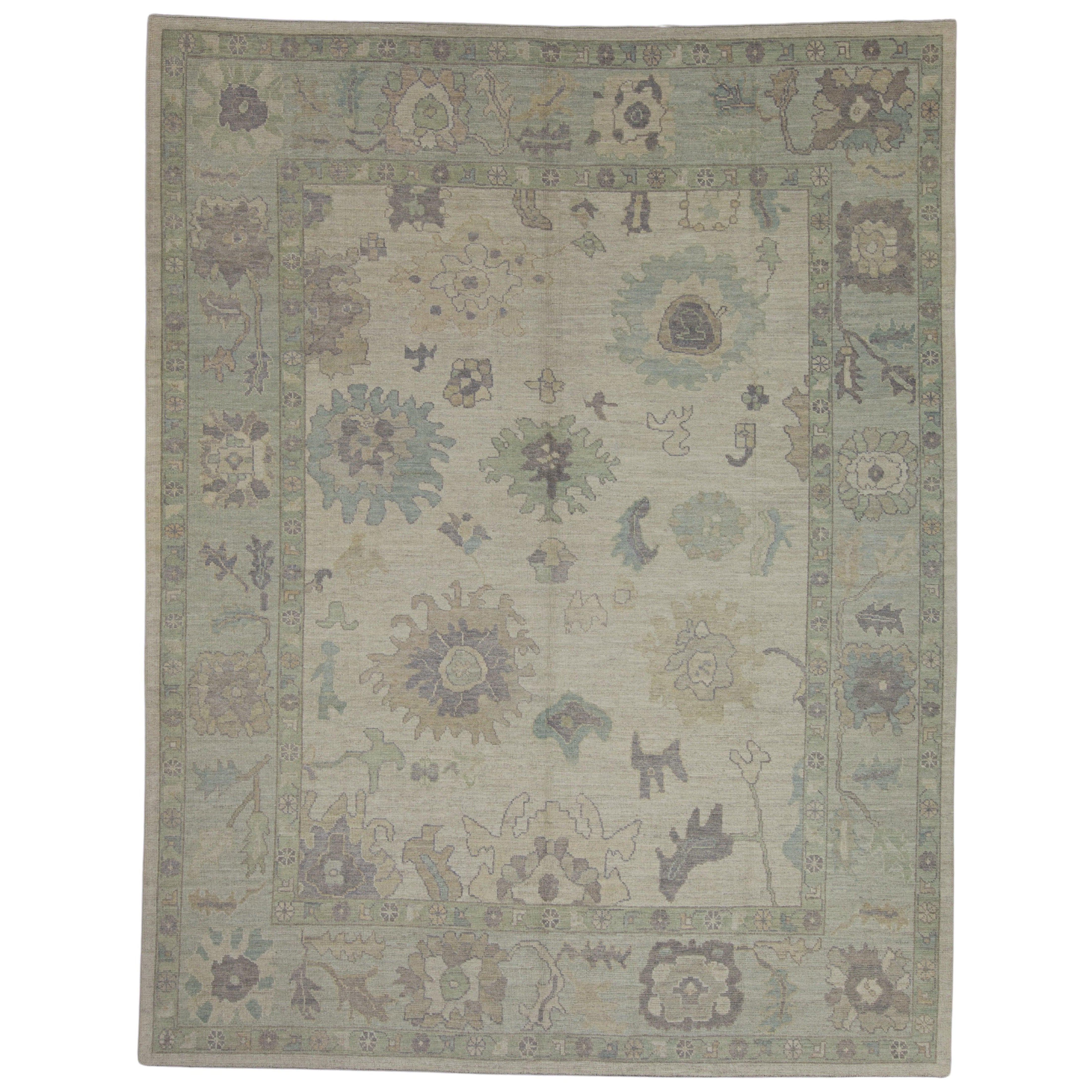 Turkish Oushak Rug 9'7" x 12'3"