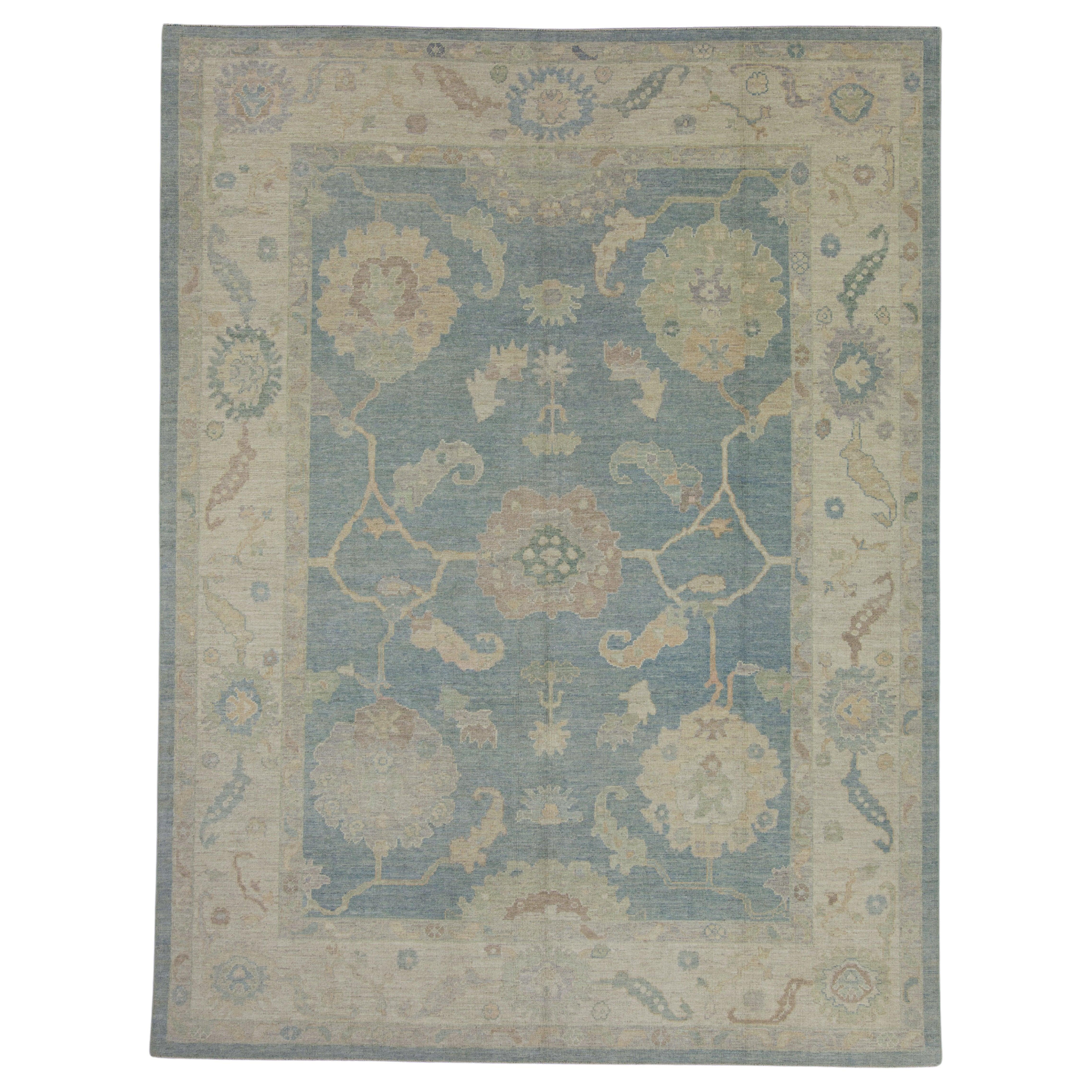 Turkish Oushak Rug 9'4" x 12'3"