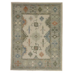 Turkish Oushak Rug 9'2" x 12'1"