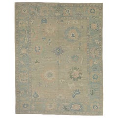 Turkish Oushak Rug 9'4" x 11'9"
