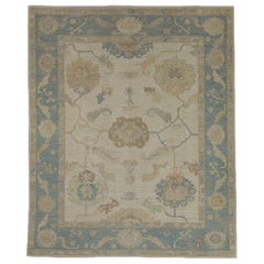 Turkish Oushak Rug 9'3" x 11'2"