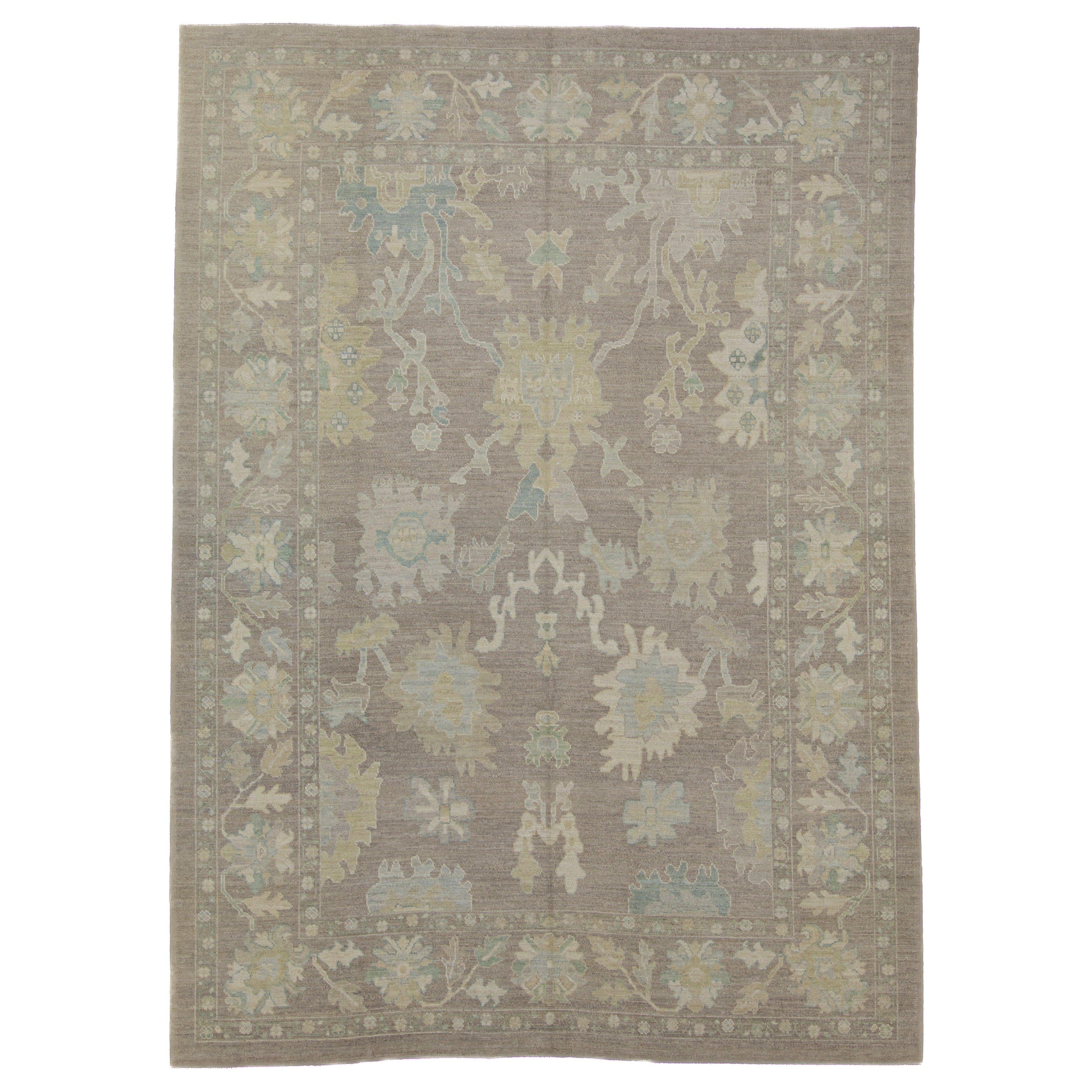 Turkish Oushak Rug 9'3" x 12'8"