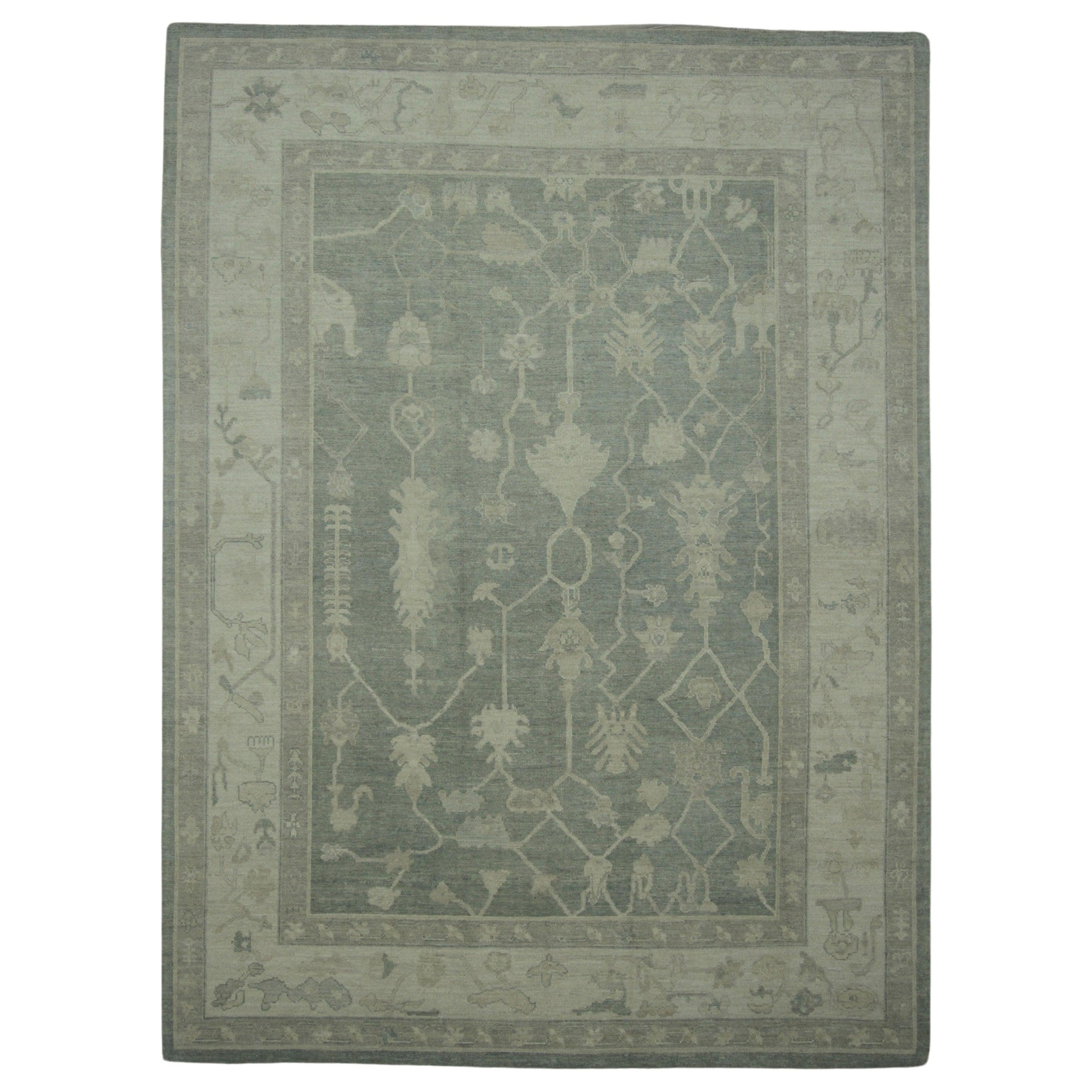 Alfombra turca Oushak 9'4" x 12'7
