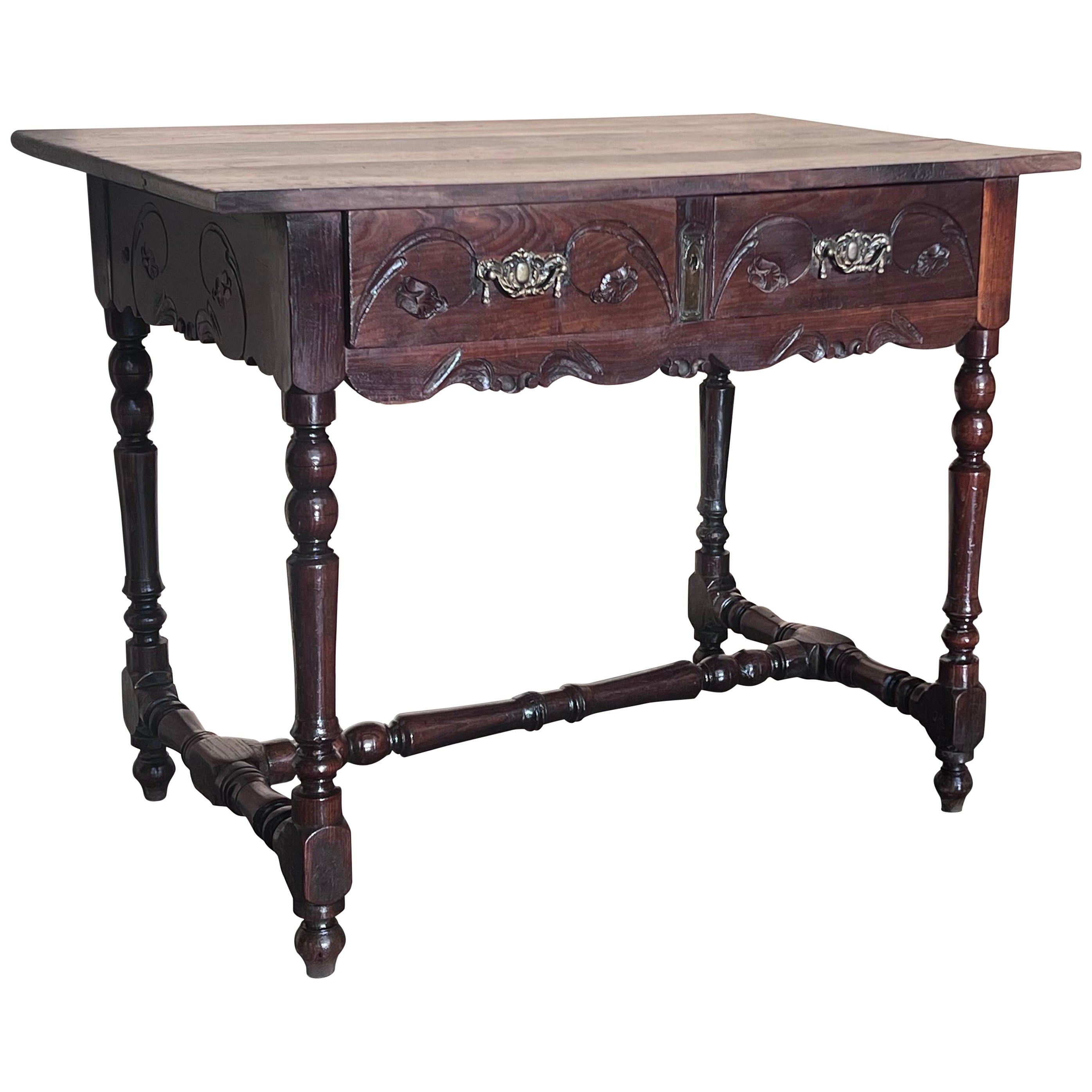 Mesa de Sofá o Consola con Cajón "Mobila" de Pino del País Español