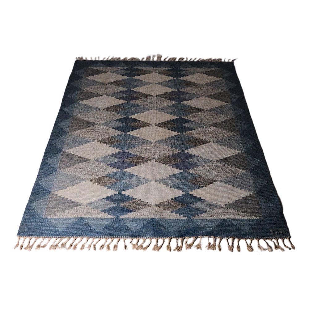 Flatweave carpet by Ulla Parkdal, Sweden, 1950s