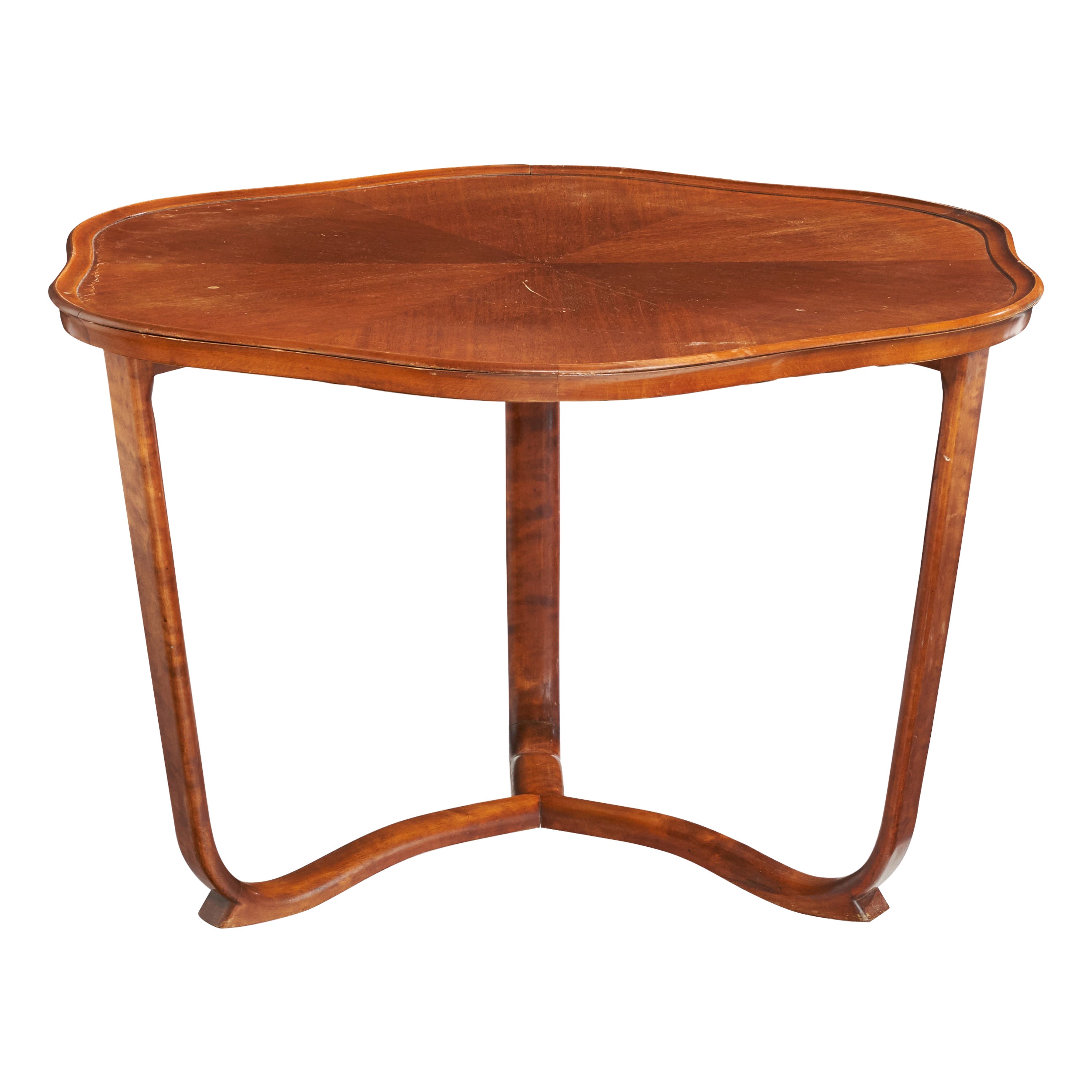 Schwedischer Designer, Beistelltisch, Birke, Schweden, 1930er Jahre