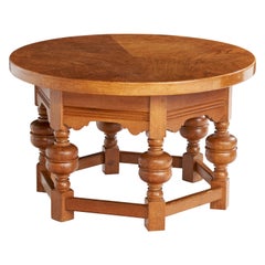 Dänischer Designer, Beistelltisch, Eiche, Dänemark, 1930er Jahre