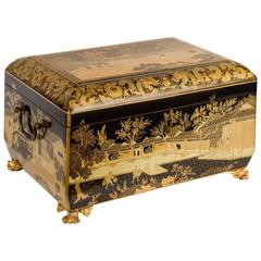 19th Century China Trade Lacquered Box