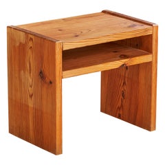 Schwedischer Designer, Beistelltisch, Kiefernholz, Schweden, 1970er Jahre