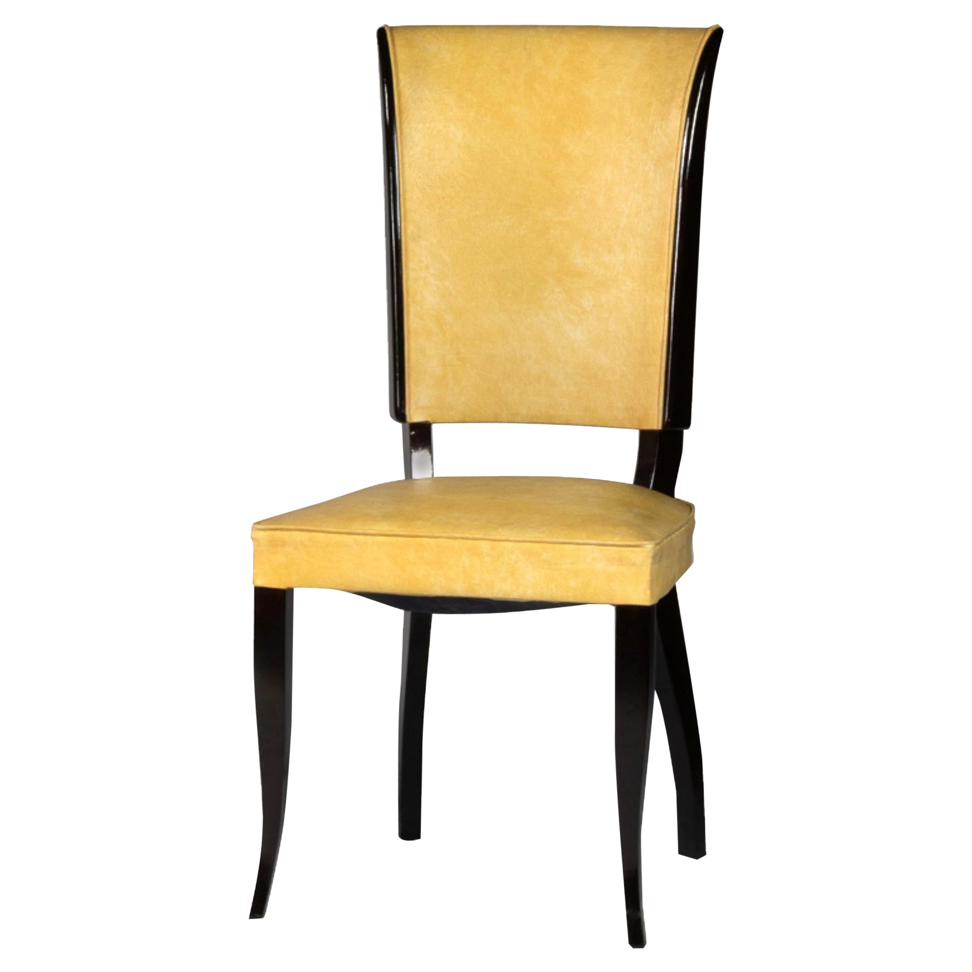 French Art Deco Dining Chair, 20th Century