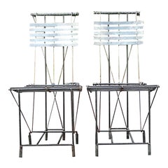 Vintage Boho Rebar Lounge Chairs - a Pair