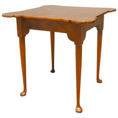 George II Mahogany Tea Table by Baker