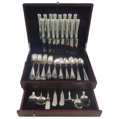 Old French by Gorham Sterling Silver Flatware Dinner Service Eight Set 78 Pieces