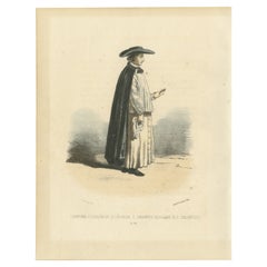 Chanoine Régulier de St. Sauveur - Litografia del 1862 di un canonico regolare di St. Salvator