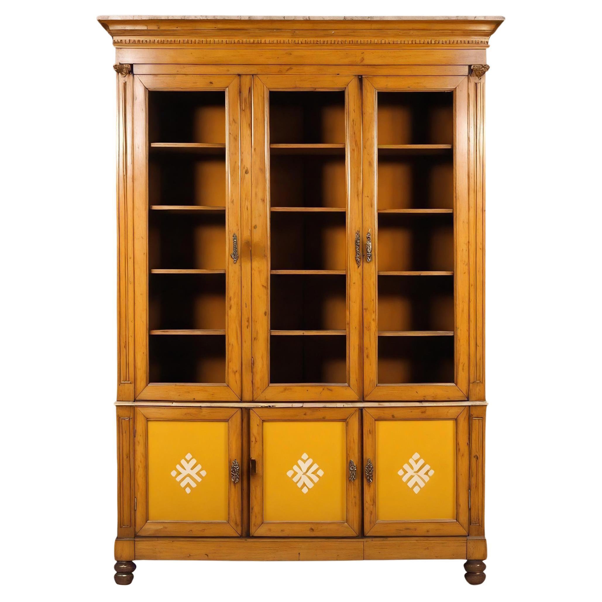 French 19th Century Louis Philippe Bibliotheque Inspired Cabinet