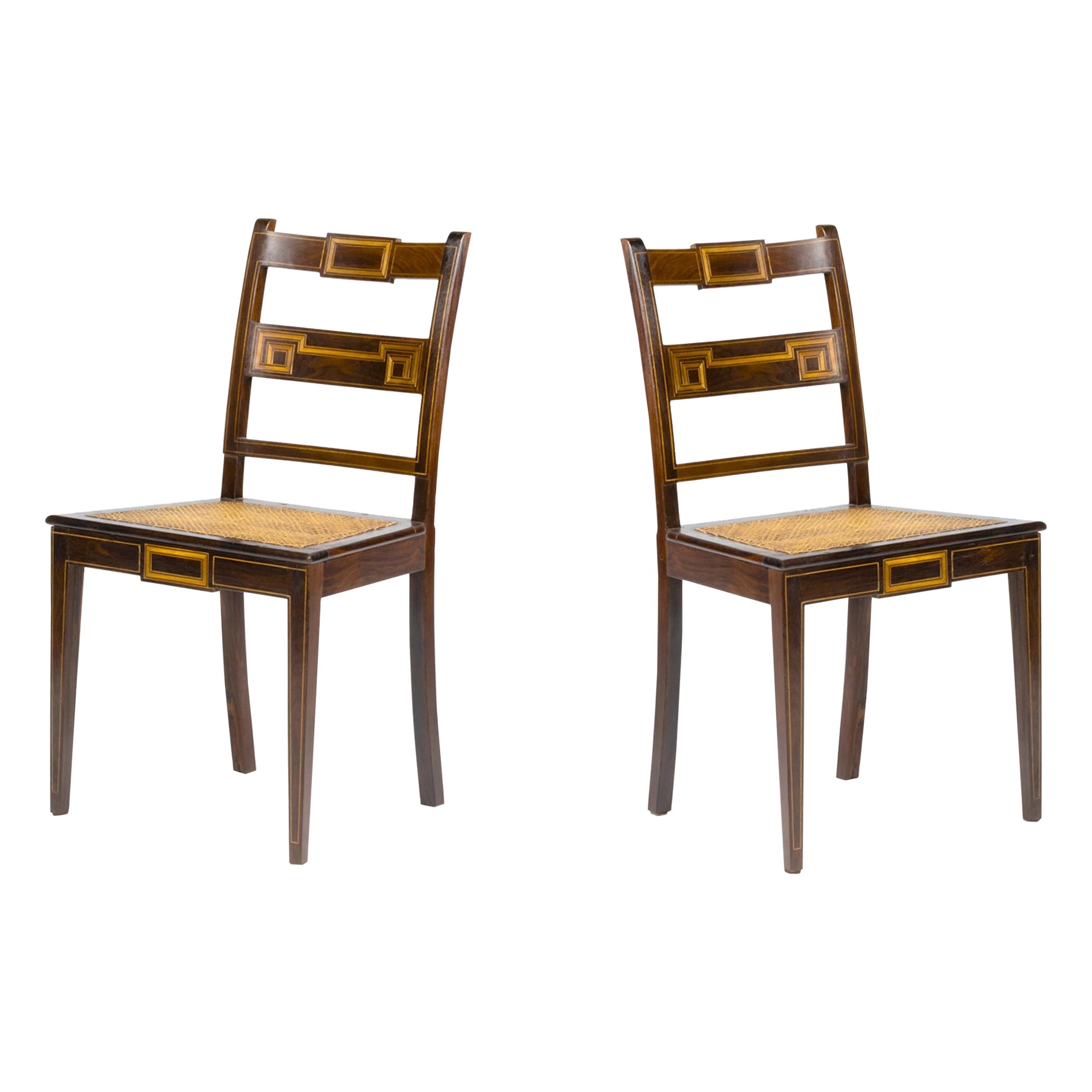 Pair Of Baroque Chairs, 20th Century, Portugal For Sale