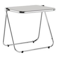 Escritorio Plegable Blanco "Platone" de Giancarlo Piretti para Castelli, Mediados del Siglo 1970