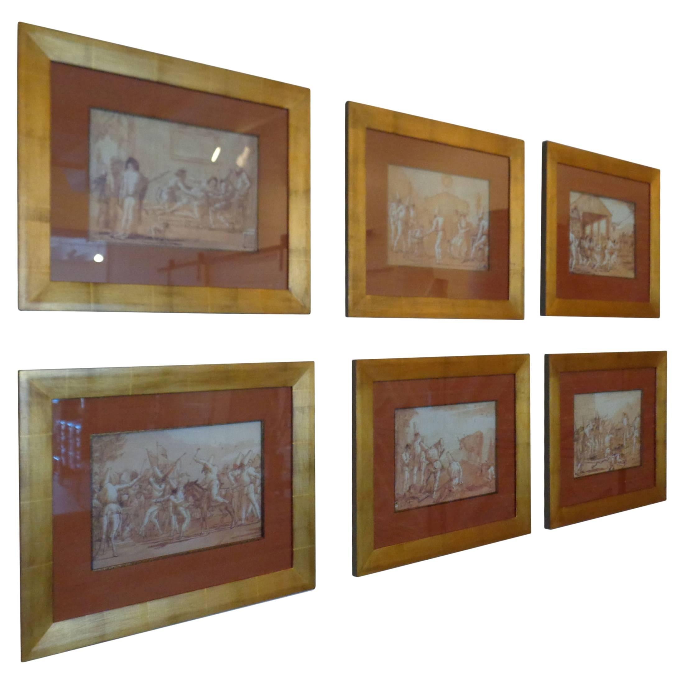 Punchinello Prints of Drawings by Domenico Tiepolo
