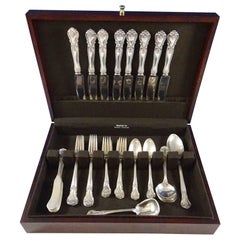 Ancestry by Weidlich Sterling Silver Flatware Set for Eight Service 50 Pieces