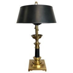 Vintage Neoclassical Candlestick Lamp Bouillotte