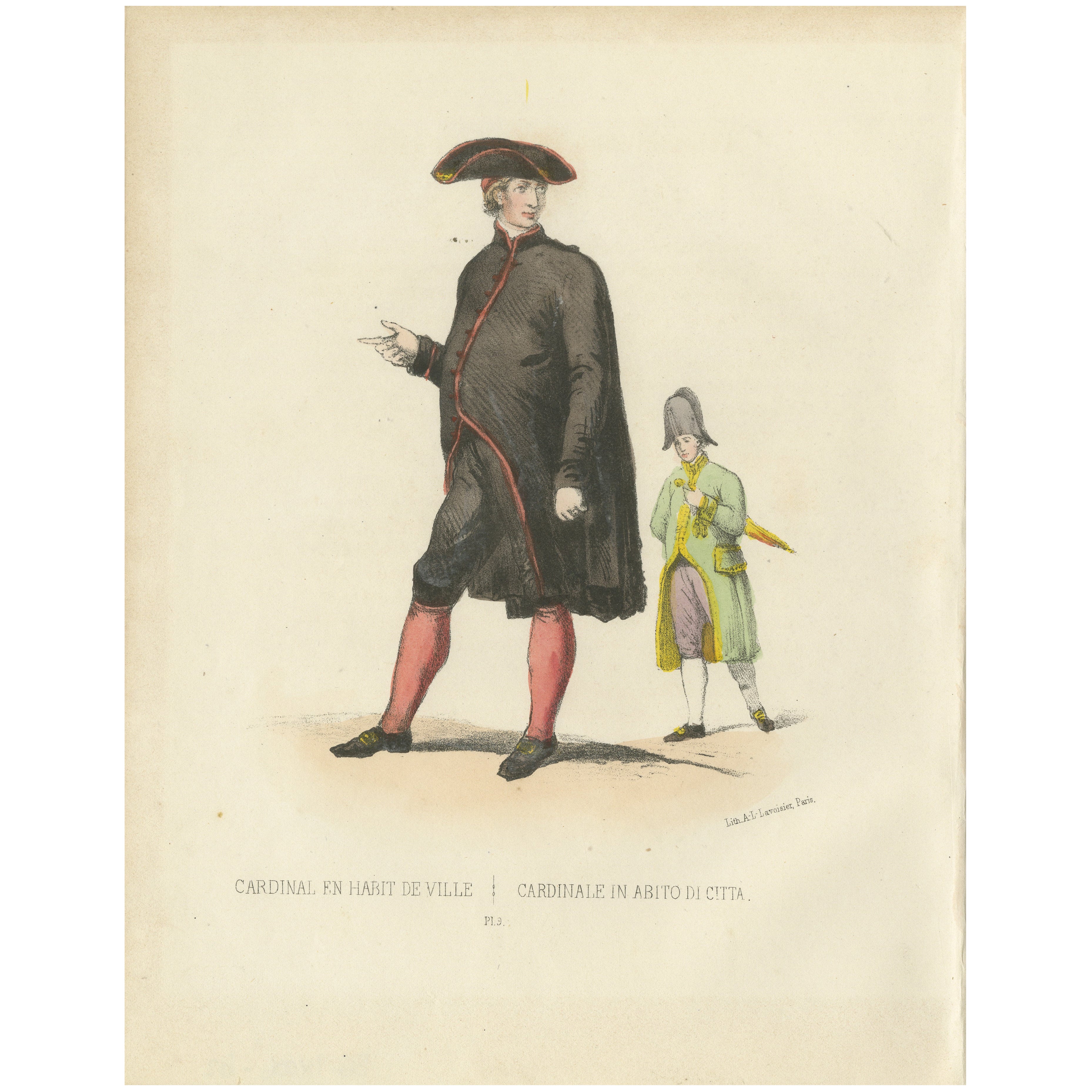 Cardinal en Habit de Ville (Cardinal in City Attire), Plate 13, 1862