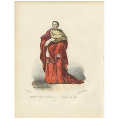 Cardinale in abito da coro (Cardinal en Habit de Chœur), lastra 7, 1862