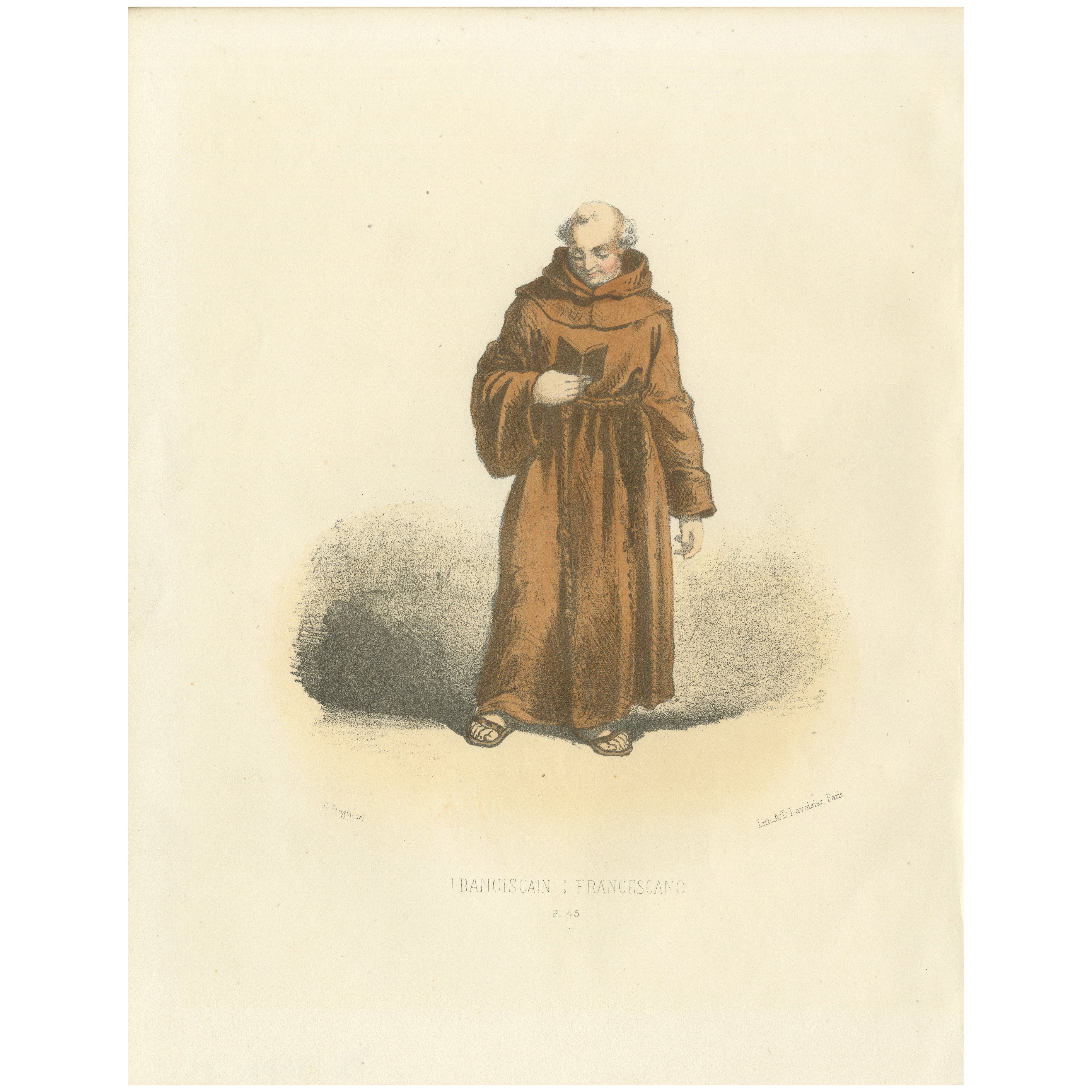 L'umile sentiero: Ritratto di un monaco francescano, lastra 45, 1862
