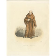L'umile sentiero: Ritratto di un monaco francescano, lastra 45, 1862