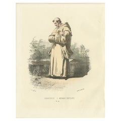 The Contemplative Silence: Chartreux Monk in Reverie, Tafel 46, 1862