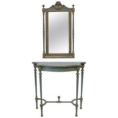 French-Style Gilded Console Set