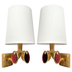 Coppia di lampade di Nicolas Dewael per Fondica, Francia, anni '90