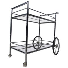 Vintage Chrome Bar Cart