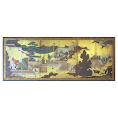 Écran japonais Byobu - six panneaux