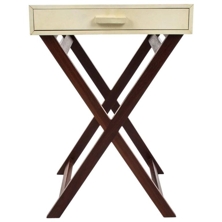 Parchment Side Table For Sale at 1stdibs