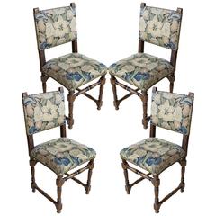 Set of Four Antique French Renaissance Style Chairs
