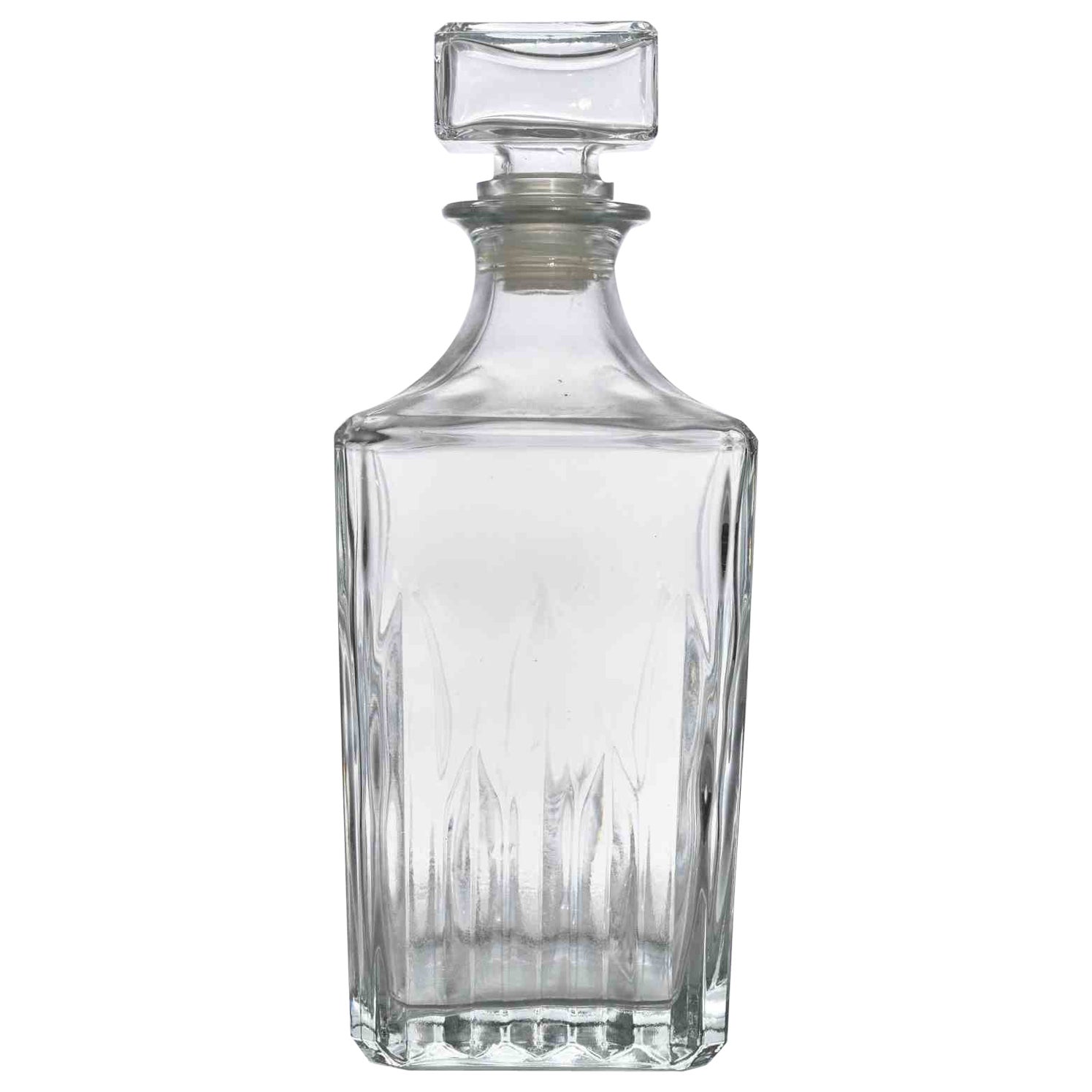 Vintage Glass Bottle, italy, 1970s
