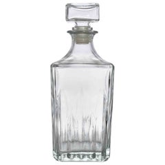Vintage Glass Bottle, italy, 1970s